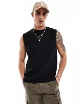 ADPT - Майка оверсайз черного цвета