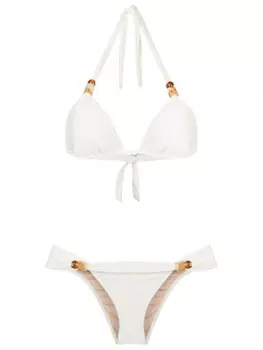 Adriana Degreas декорированное бикини, белый