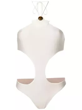 Adriana Degreas купальник с вырезами, нейтральный цвет