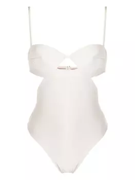 Adriana Degreas купальник с вырезом в форме сердца, белый