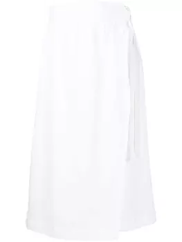 Adriana Degreas льняная юбка с запахом, белый