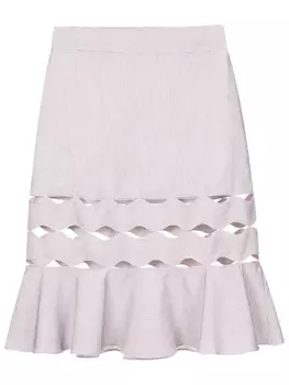 Adriana Degreas юбка с вырезами, фиолетовый