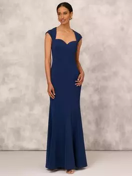 Adrianna Papell Aidan Mattox by Adrianna Papell Платье с короткими рукавами, Сумерки