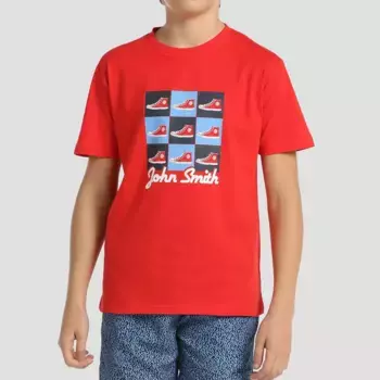 Aduce John Smith детская футболка, красный