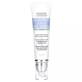 Advanced Clinicals, Комплексная сыворотка для глаз «5 в 1», мультикоррекция, 59 мл (2 жидк. унции)