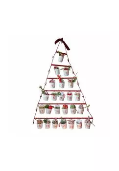 Адвент-календарь Fleuron красный/белый Loberon, rot/ wei