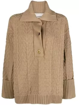 AERON джемпер Baker с геометричным узором, коричневый