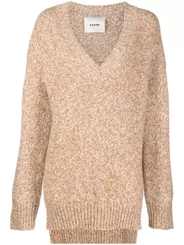 AERON джемпер с V-образным вырезом, нейтральный цвет