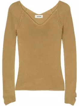 AERON джемпер Songmi с V-образным вырезом, зеленый