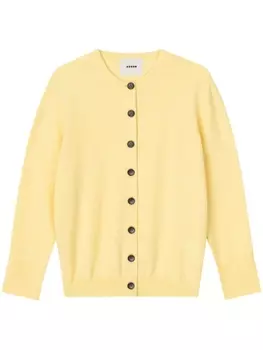 AERON кардиган с круглым вырезом, желтый