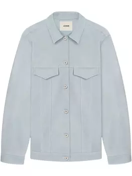 AERON кожаная рубашка, синий