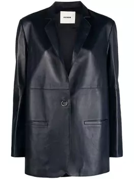 AERON кожаный блейзер Mercedes, синий