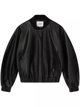 AERON кожаный бомбер, черный