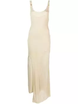 AERON многослойное платье асимметричного кроя, нейтральный
