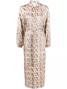 AERON платье Haywis с графичным принтом, коричневый