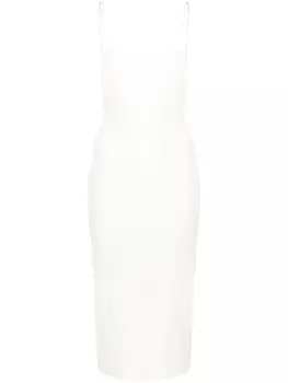 AERON платье миди в рубчик, белый