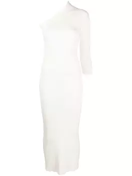 AERON платье на одно плечо, нейтральный цвет