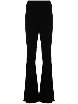 AERON расклешенные брюки в рубчик, черный