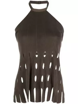 AERON топ с вырезом халтер, коричневый