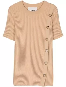 AERON топ Weston в рубчик, нейтральный цвет