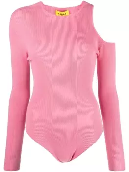 AERON трикотажное боди Zero с вырезом, розовый