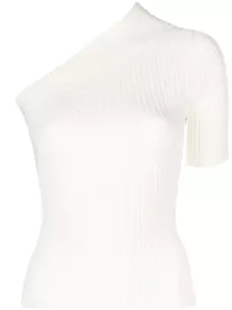 AERON трикотажный топ на одно плечо, белый
