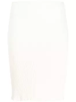 AERON юбка мини с завышенной талией, нейтральный цвет