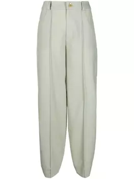 AERON зауженные брюки средней посадки, зеленый