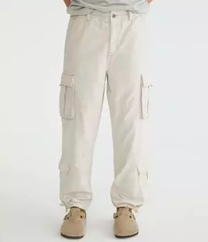 Aeropostale Мешковатые брюки-карго, бежевый