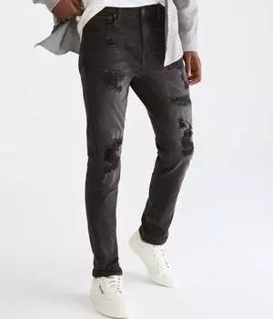 Aeropostale мужские узкие джинсы премиум-класса с технологией Lycraar Freef!Tar, цвет black wash