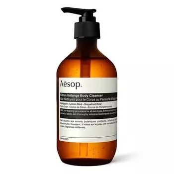 Aesop Citrus Melange Body Cleanser Нежный очищающий гель с низким пенообразованием, 16,9 унций лимона