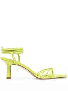 Aeyde босоножки на шнуровке, зеленый