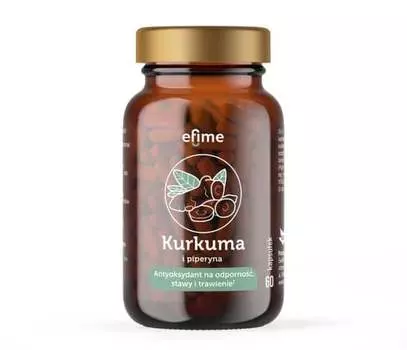 эфиме, куркума и пиперин, 60 капсул. Inna marka