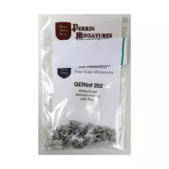 Африканский корпус — пехота с винтовкой ДАК, WWII Miniatures - German (10mm) (Perrin Miniatures)