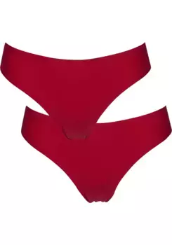 After Eden String "UNLIMITED" (2 шт.), бесшовные, один размер, красный