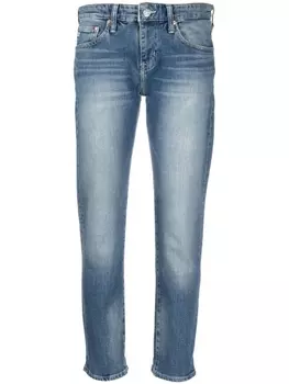 AG Jeans джинсы бойфренды с завышенной талией, синий