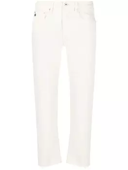 AG Jeans джинсы Girlfriend средней посадки, серый