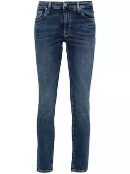 AG Jeans джинсы скинни средней посадки, синий