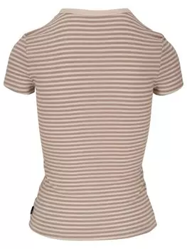 AG Jeans полосатая футболка в рубчик, нейтральный цвет