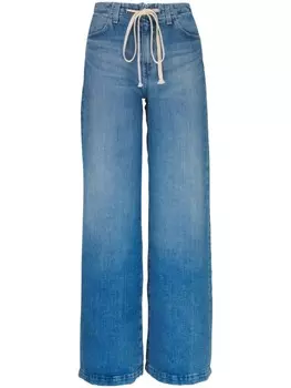 AG Jeans прямые джинсы с кулиской, синий