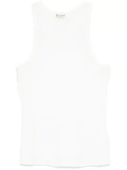 AG Jeans топ в рубчик, белый