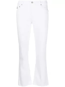 AG Jeans укороченные джинсы средней посадки, белый