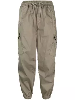 AG Jeans зауженные брюки карго с кулиской, зеленый