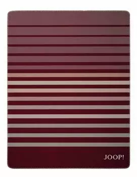 Ага! Одеяло Shutter Rouge 150 х 200 см, смесовый хлопок, полоски Joop