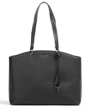 Агаровый шоппер из искусственной кожи Liu Jo, черный