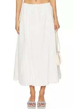 Agatha пышная миди-юбка Damson Madder, white