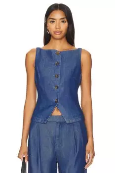 Агатовый жилет-топ Lovers And Friends, синий