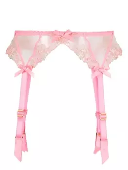 Agent Provocateur пояс для чулок Tessy из тюля, розовый