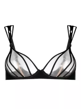 Agent Provocateur сетчатый бюстгальтер Ozara на косточках, черный