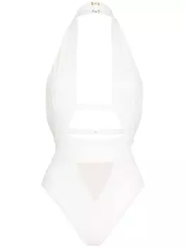 Agent Provocateur слитный купальник Anja с вырезом халтер, белый